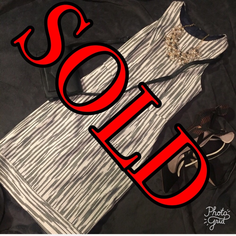 SOLD-- J Crew Striped Dress